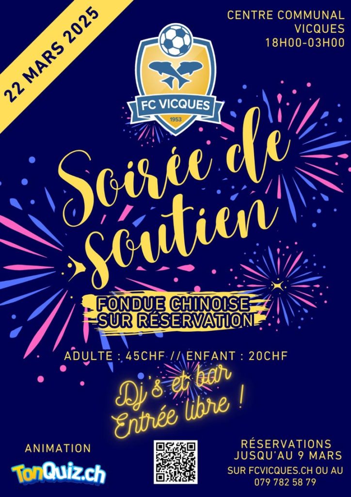 Soirée de soutien 2025 - FC Vicques